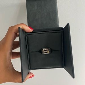 Authentic David Yurman Double Cross Ring (Size 9)